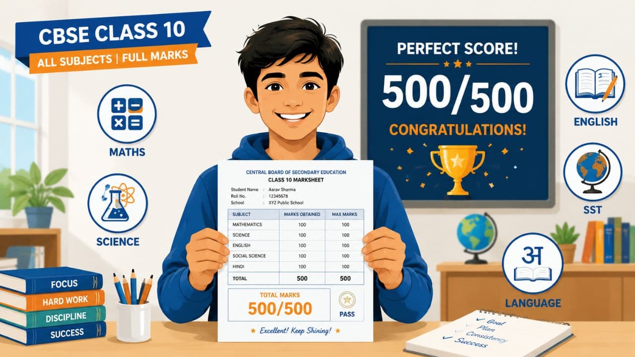 CBSE 10th Total Marks 2026 — Is It 500 or 600? Passing Marks, Calculation & More
